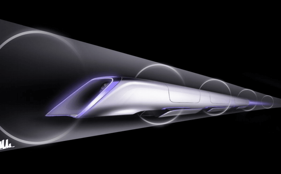 Conceito de propulsão do Hyperloop