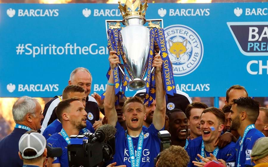 Leicester foi o surpreendente campeão inglês.