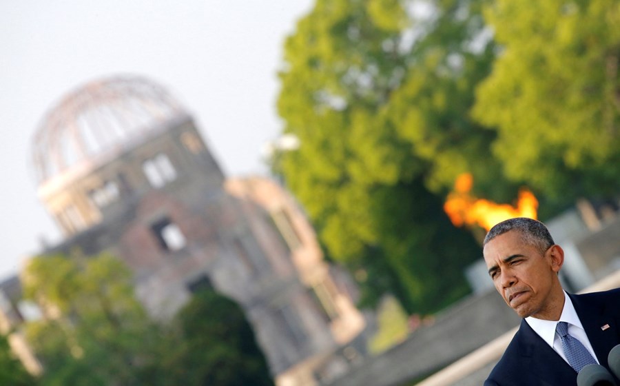 Barack Obama é o primeiro presidente norte-americano a visitar Hiroshima, 71 anos após o lançamento da primeira bomba nuclear. 