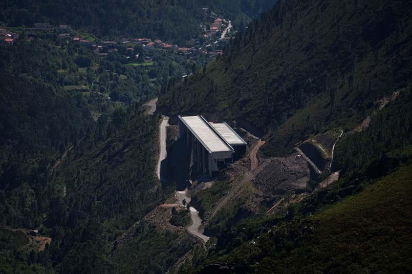 As obras no túnel do Marão em Agosto de 2012.