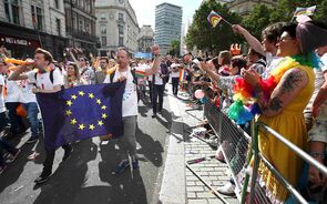 Referendo na manifestação LGBT em Londres