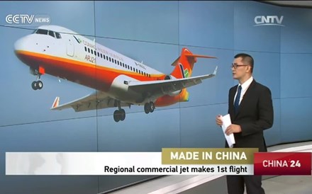 Já está no ar o primeiro avião fabricado na China