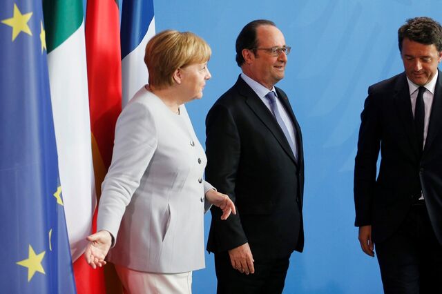 Renzi recebe Merkel e Hollande na ilha associada ao federalismo europeu