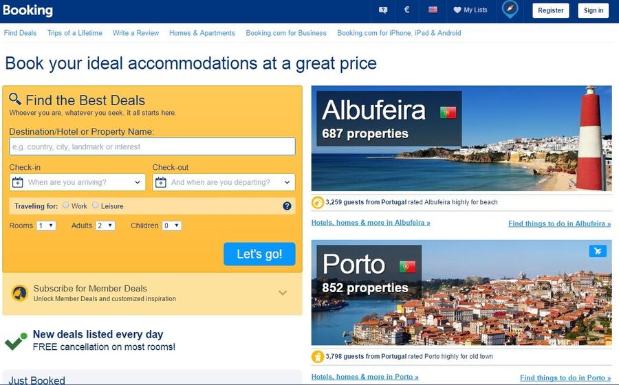 booking site