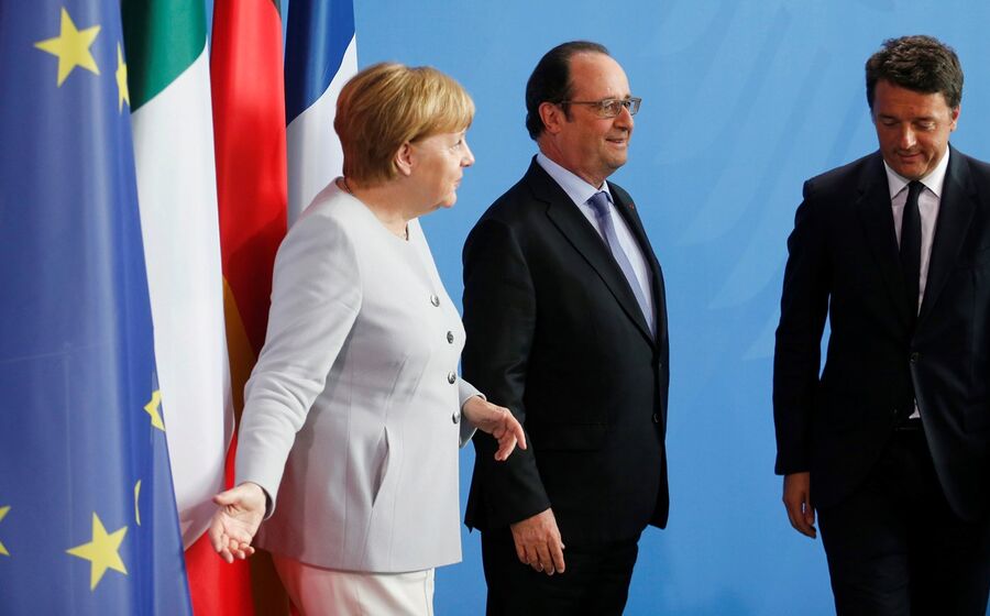 merkel hollande Renzi