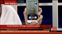 O presidente Erdogan entrevistado por FaceTime na CNN turca