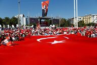 Turquia Istambul manifestação 24 de Julho