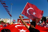 Turquia Istambul manifestação 24 de Julho