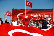 Turquia Istambul manifestação 24 de Julho
