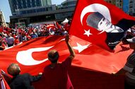 Turquia Istambul manifestação 24 de Julho