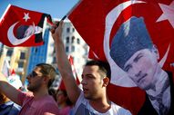 Turquia Istambul manifestação 24 de Julho
