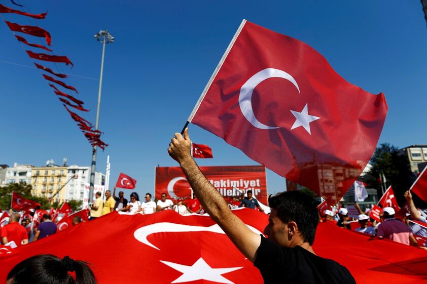 Turquia Istambul manifestação 24 de Julho