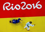 Telma Monteiro conquistou a medalha de bronze no judo, na categoria de -57 quilos.