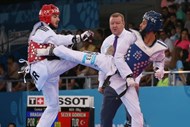 Rui Bragança ficou fora da disputa por medalhas na categoria -58kg do taekwondo