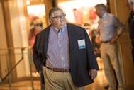 Agustín Carstens, governador do Banco do México, à chegada a Jackson Hole.