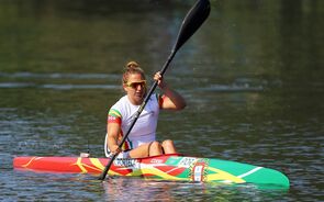 Canoísta Teresa Portela em terceiro na final B de K1 500