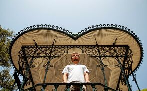Manuel Ventura no jardim da estrela