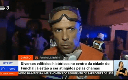 Paulo Cafofo acompanhou de perto a evolução dos incêndios no Funchal