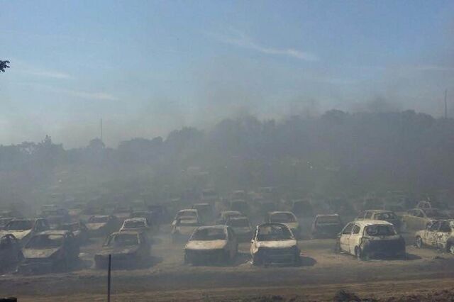 GNR investiga causas do incêndio que destruiu centenas de veículos no 'Andanças'