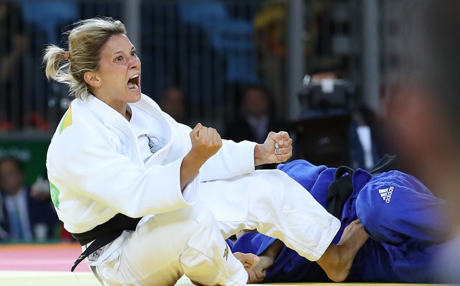 Telma Monteiro venceu a medalha de bronze 