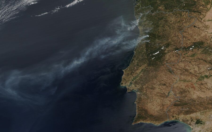 Incêndios Satélite Nasa Portugal Fogos