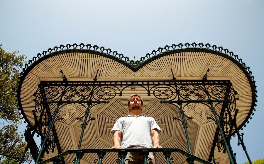Manuel Ventura no jardim da estrela