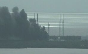 foguetão spacex eua explosão