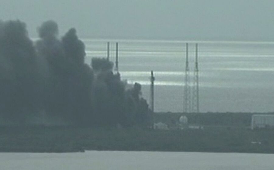 foguetão spacex eua explosão