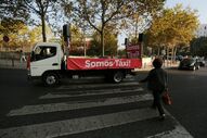 taxi manifestação 