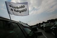 táxi protesto lisboa