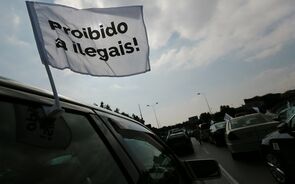PSP diz que manifestação de taxistas é agora um 'bloqueio'