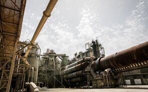 Fábrica de cimento da Secil no Outão, em Setúbal