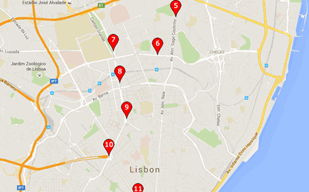 Mapa: Os 17 pontos de passagem dos seis mil táxis que prometem parar Lisboa