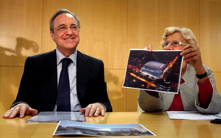 Santiago Bernabéu Florentino Perez Manuela Carmena