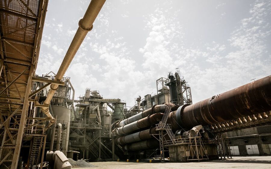 Fábrica de cimento da Secil no Outão, em Setúbal