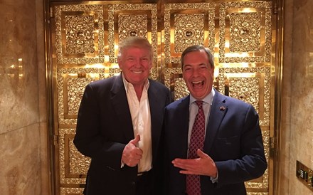 Trump sugere Farage para embaixador nos EUA