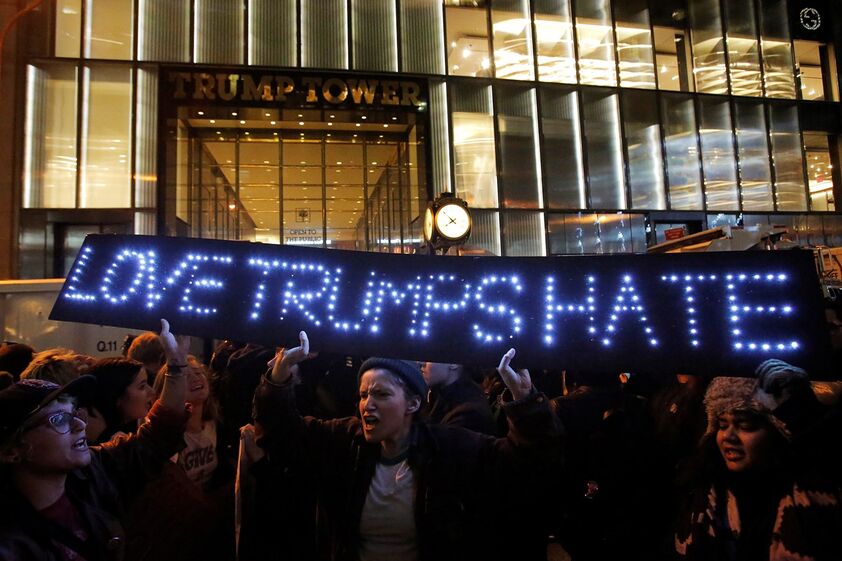 manifestações antitrump