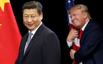 Xi Jinping e Donald Trump.
