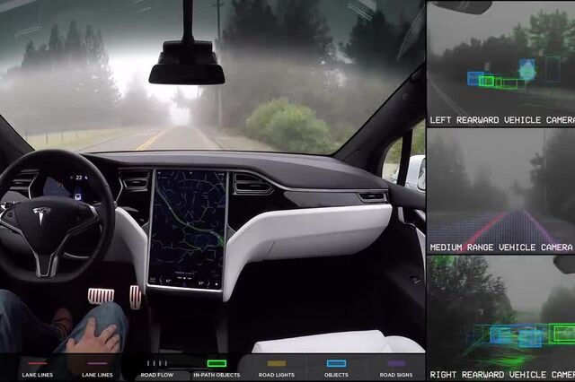 Tesla mostra como é possível 'conduzir' de braços cruzados