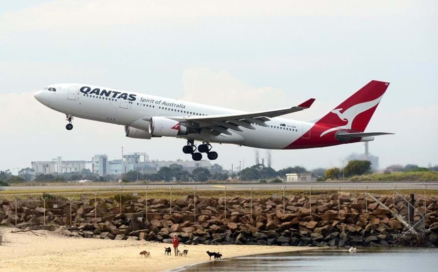 10. Qantas – percentagem de atrasos: 15,7%