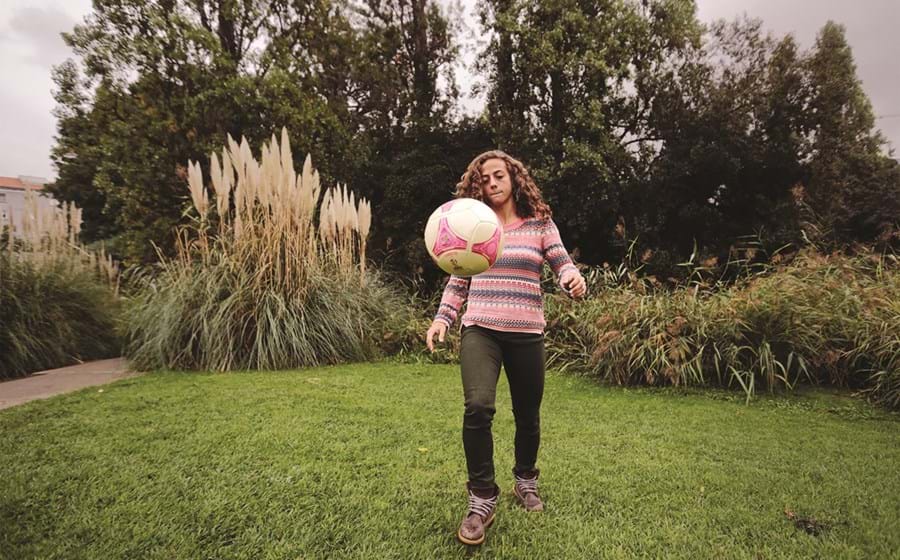 Matilde Fidalgo é a número 5 da Selecção feminina de futebol. 