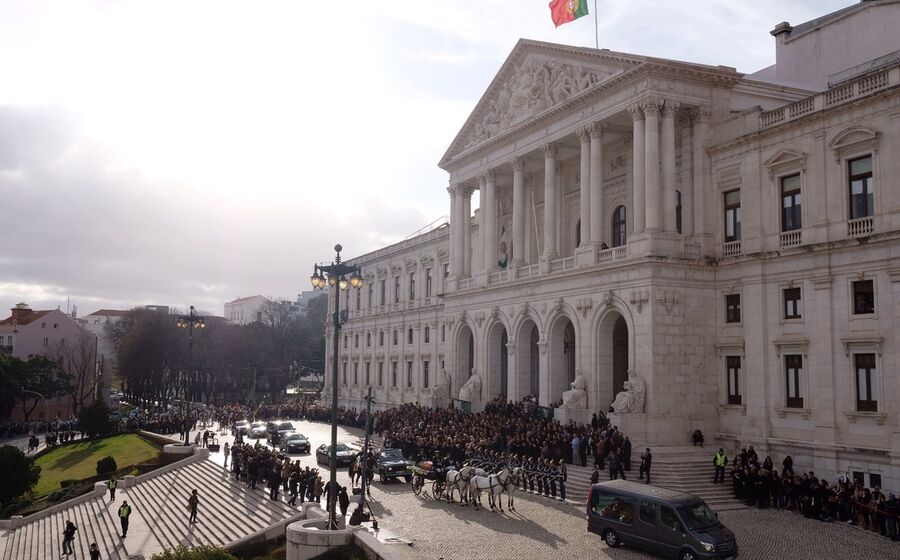 mário soares funeral cortejo