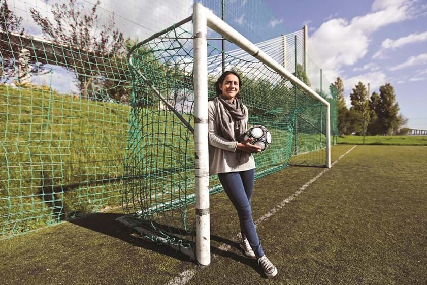 Carla Couto é embaixadora da Federação para o futebol feminino.