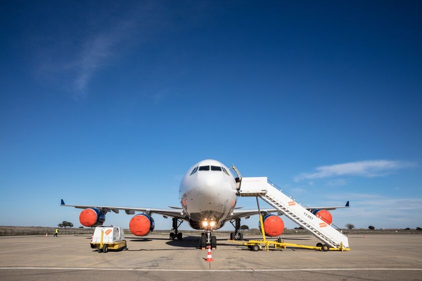 Avião no aeroporto