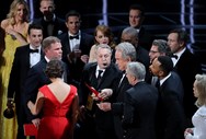 O elenco de La La Land no palco