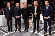 França Fillon Macron Le Pen Hamon Mélenchon