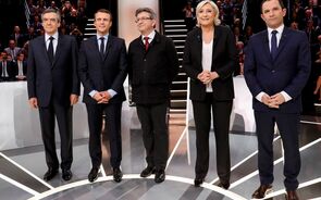 França Fillon Macron Le Pen Hamon Mélenchon