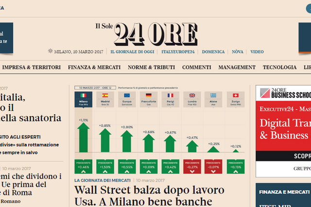 Director de jornal económico investigado em Itália