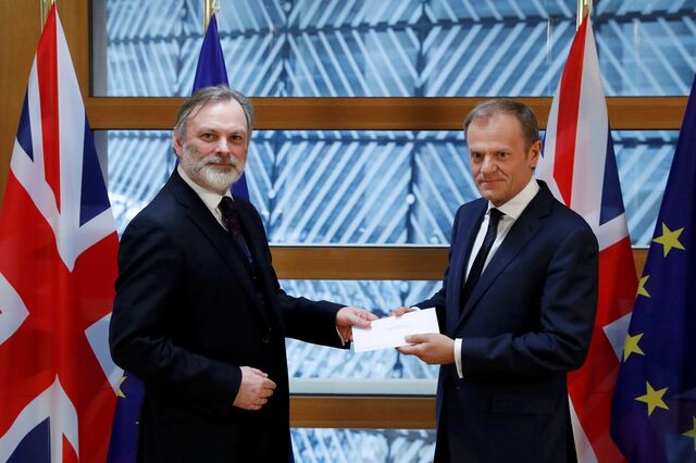 Oficial. Pedido de divórcio do Reino Unido foi entregue em Bruxelas