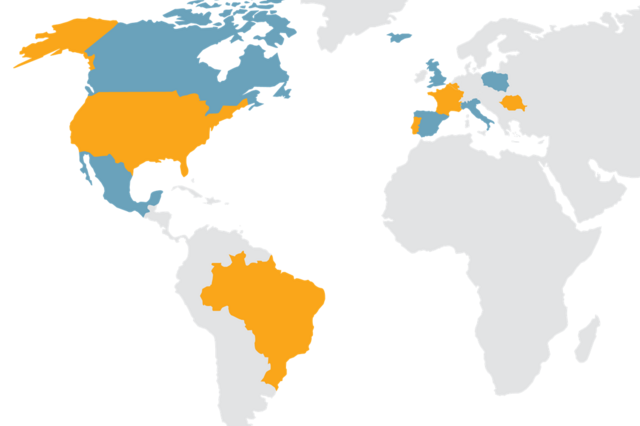 O mapa da EDP Renováveis na Europa e nas Américas 